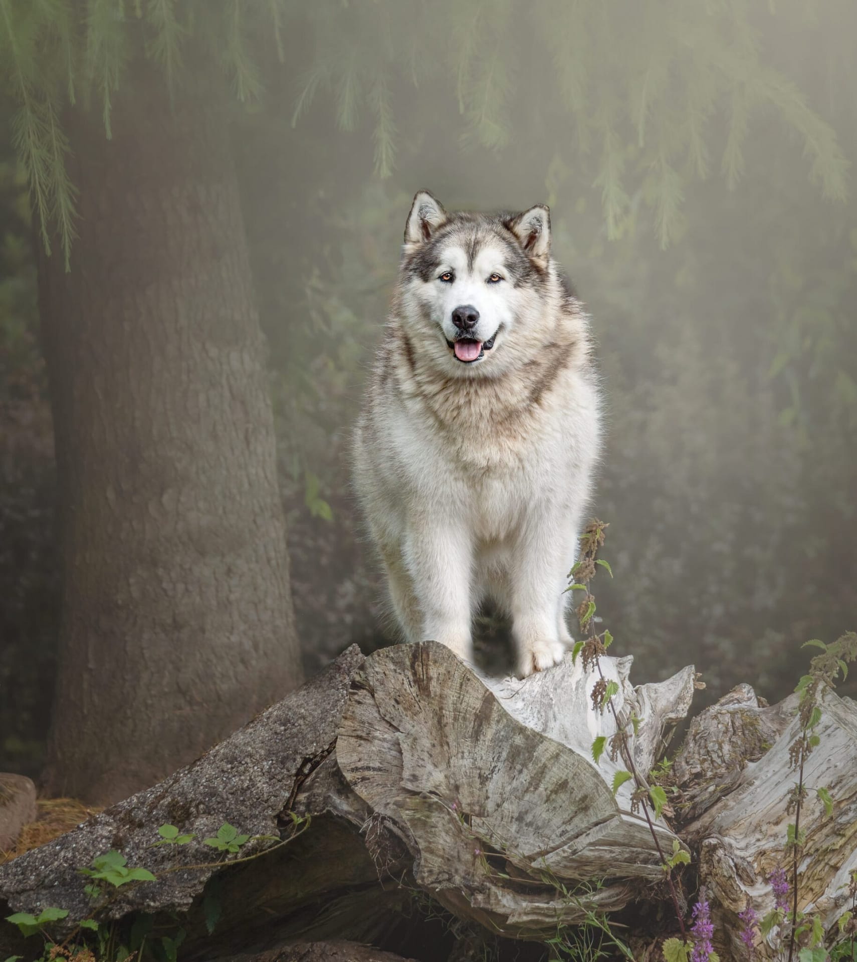 Fine art image of a malamute